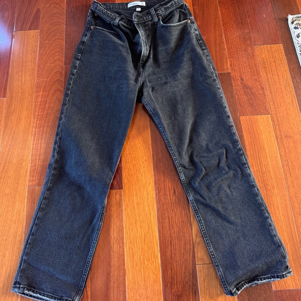 Abercrombie & Fitch Ankle Straight Ultra High Rise Curve Love 6 Short